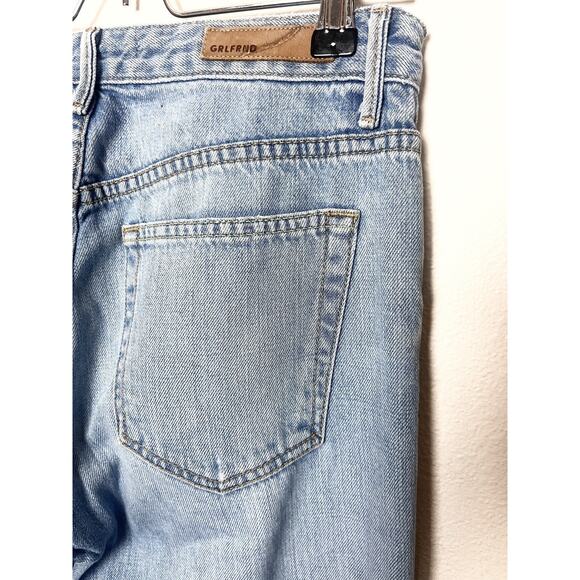 GRLFRND Carla Wide Leg Flare Distressed Jeans Women’s Sz 27 Gonna Fly Now - Picture 6 of 10